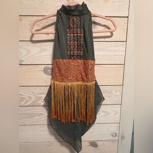 Dansco Child’s Medium Dance Costume – Fringe & Sequin Detail